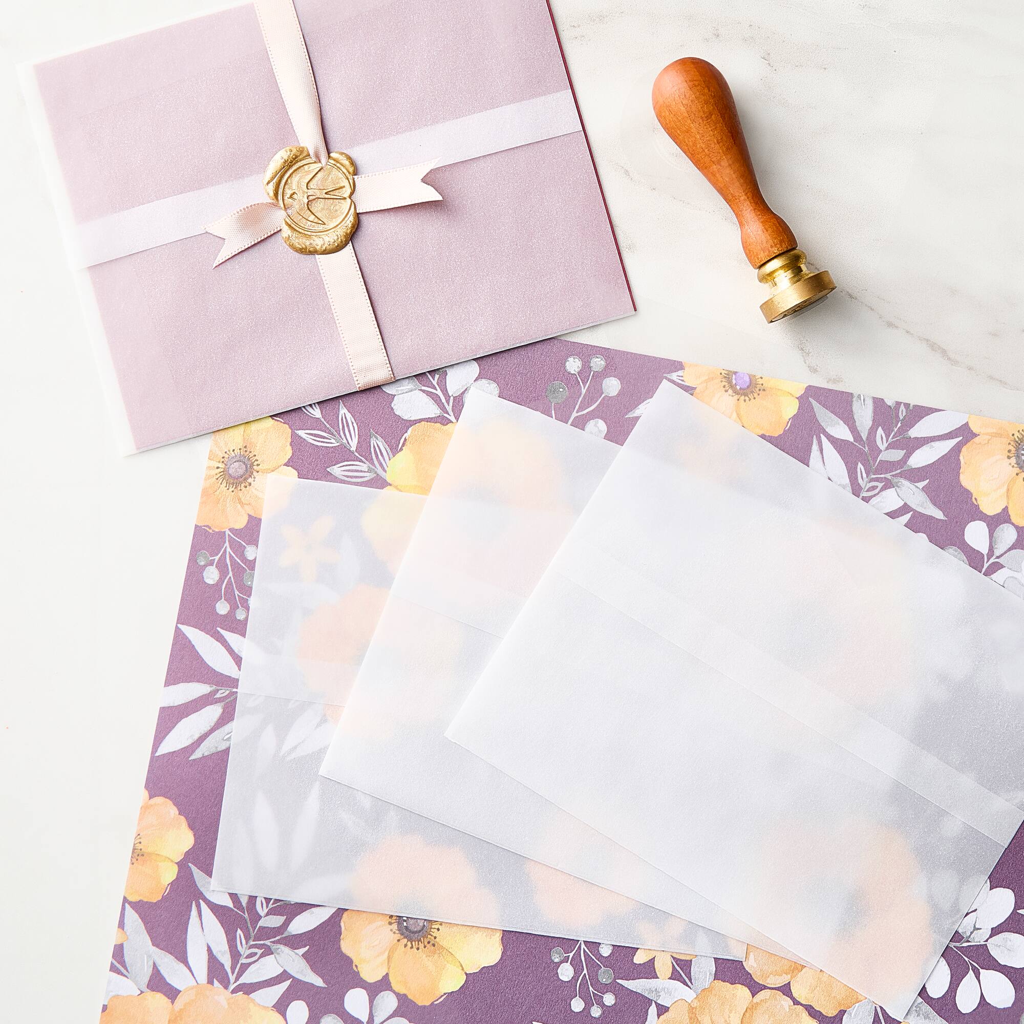 A2 White Vellum Card Wraps by Recollections™, 10ct.
